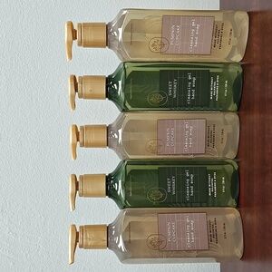 Bath & Body Works 5 Pc SWEET WHISKEY PUMPKIN CUPCAKE Cleansing Gel Hand Soap Set
